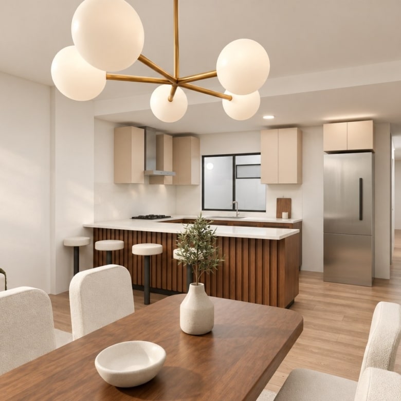 Flat 101 - Cocina y comedor (imagen referencial)