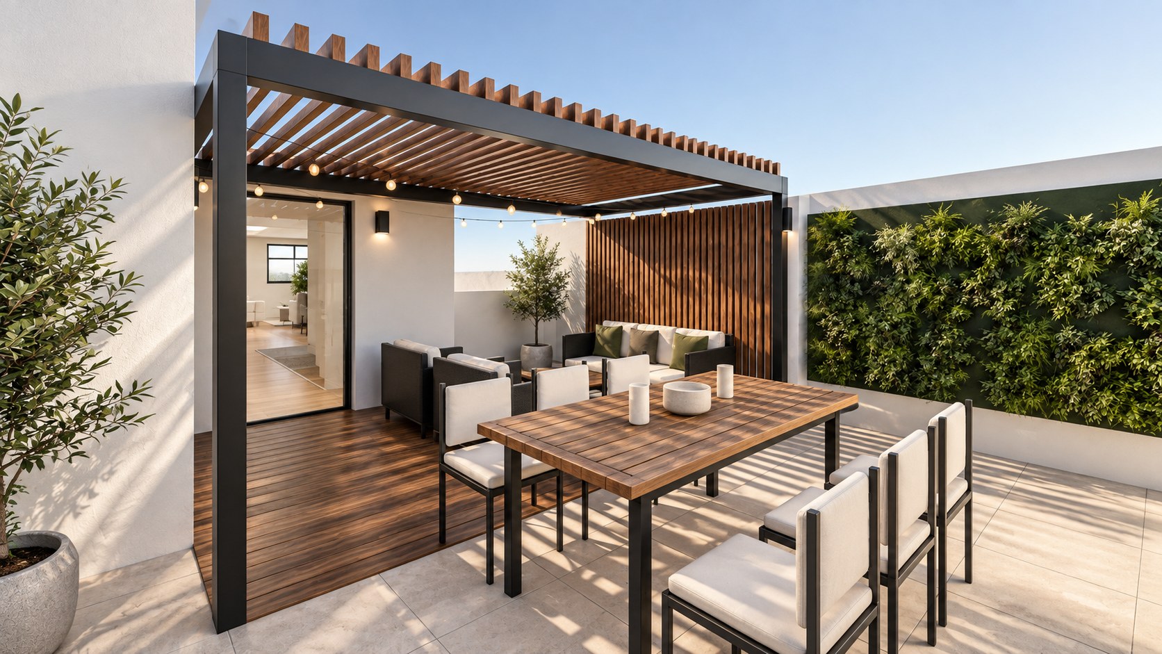 Dúplex 402 - Terraza: sol y sombra (imagen referencial)